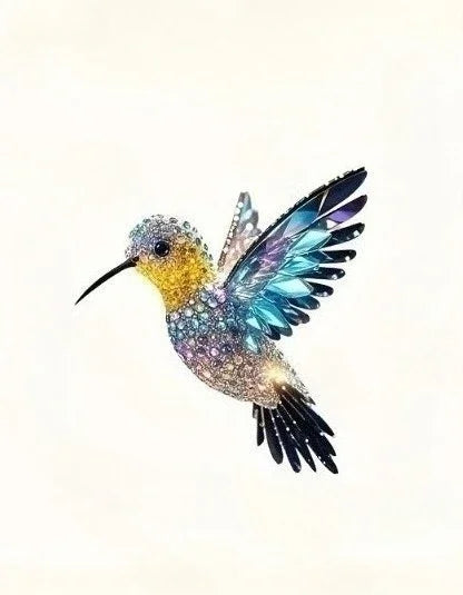 colibri suspendu mosaïque artisanale couleurs vives intérieur décoration ornement maison chambre