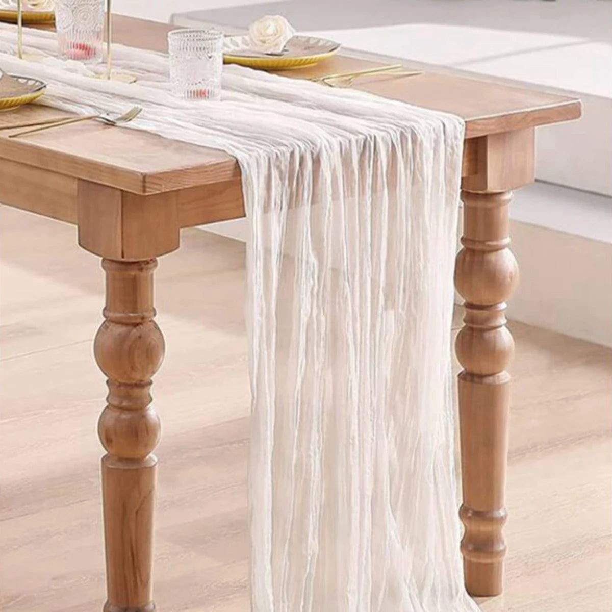 nappe decorative plissée semi transparente beige rose vert olive mariage nouvelle annee festive