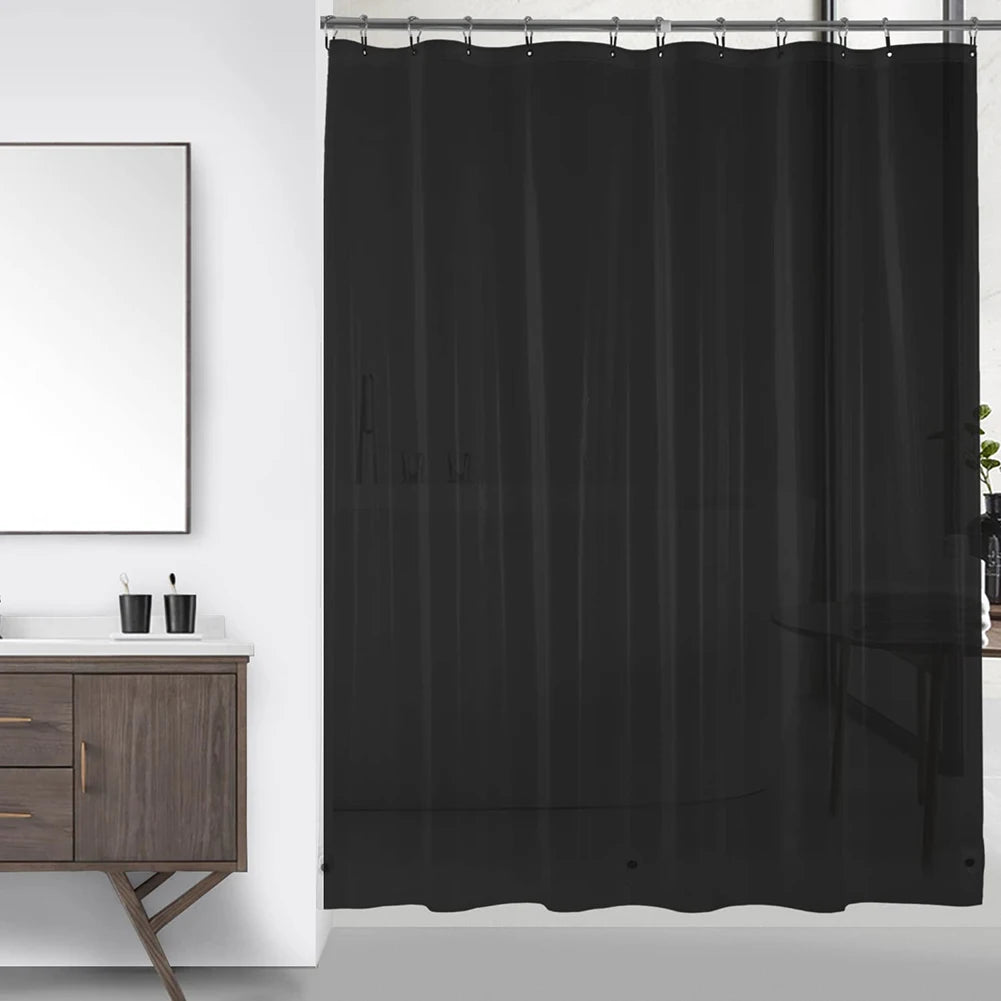 rideau douche transparent moderne aimants lestés blanc gris rose
