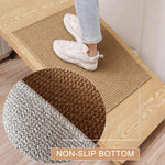 tapis anti dérapant polyester solide rustique moderne cuisine salle bain porte chambre extérieurintérieur