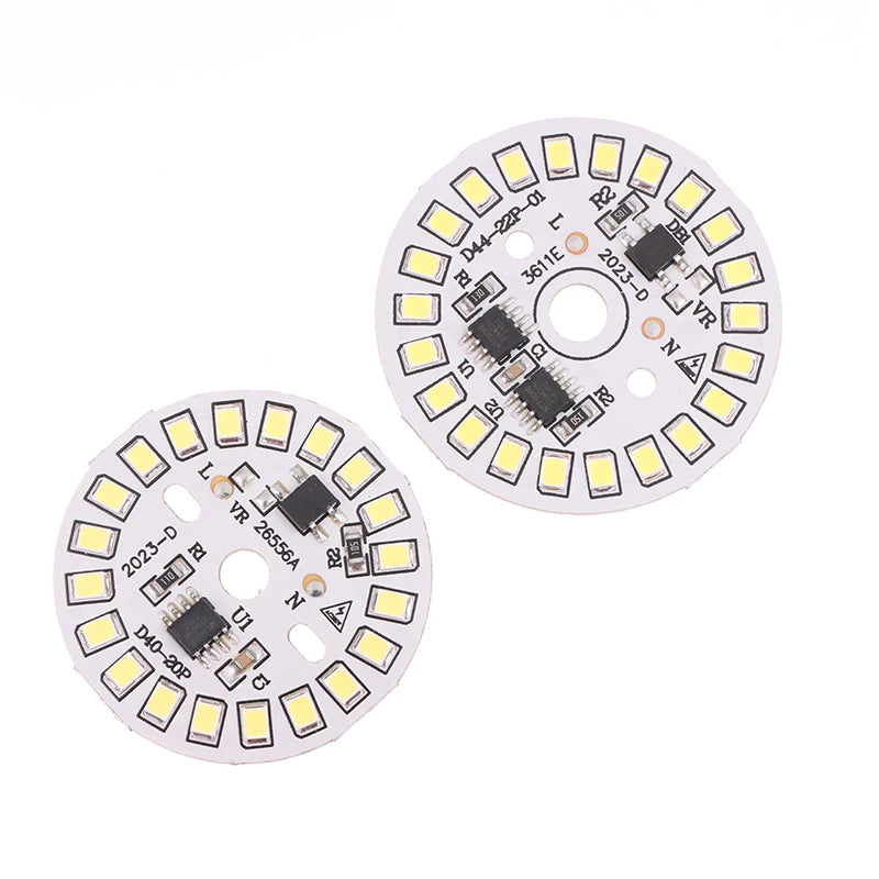 ampoule led circulaire diodes blanc moderne technologie spot downlight plafonnier lumière intérieure facile composants