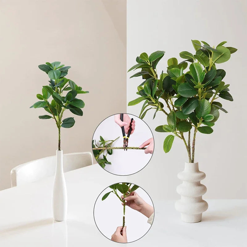 plantes artificielles feuilles vertes modernes décoration intérieure décoration extérieure