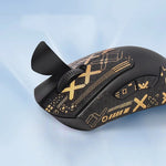 souris gaming noire or motif moderne caoutchouc sportif