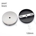 disque suspension lampe métal fer moderne blanc chrome rouge bronze pearl black gold bronze