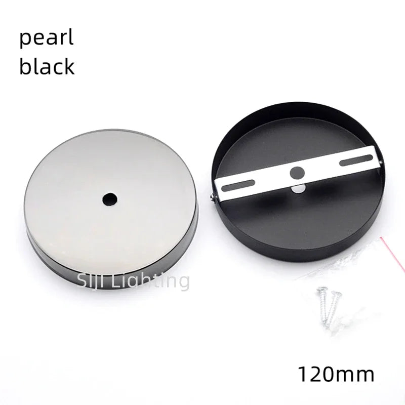 disque suspension lampe métal fer moderne blanc chrome rouge bronze pearl black gold bronze