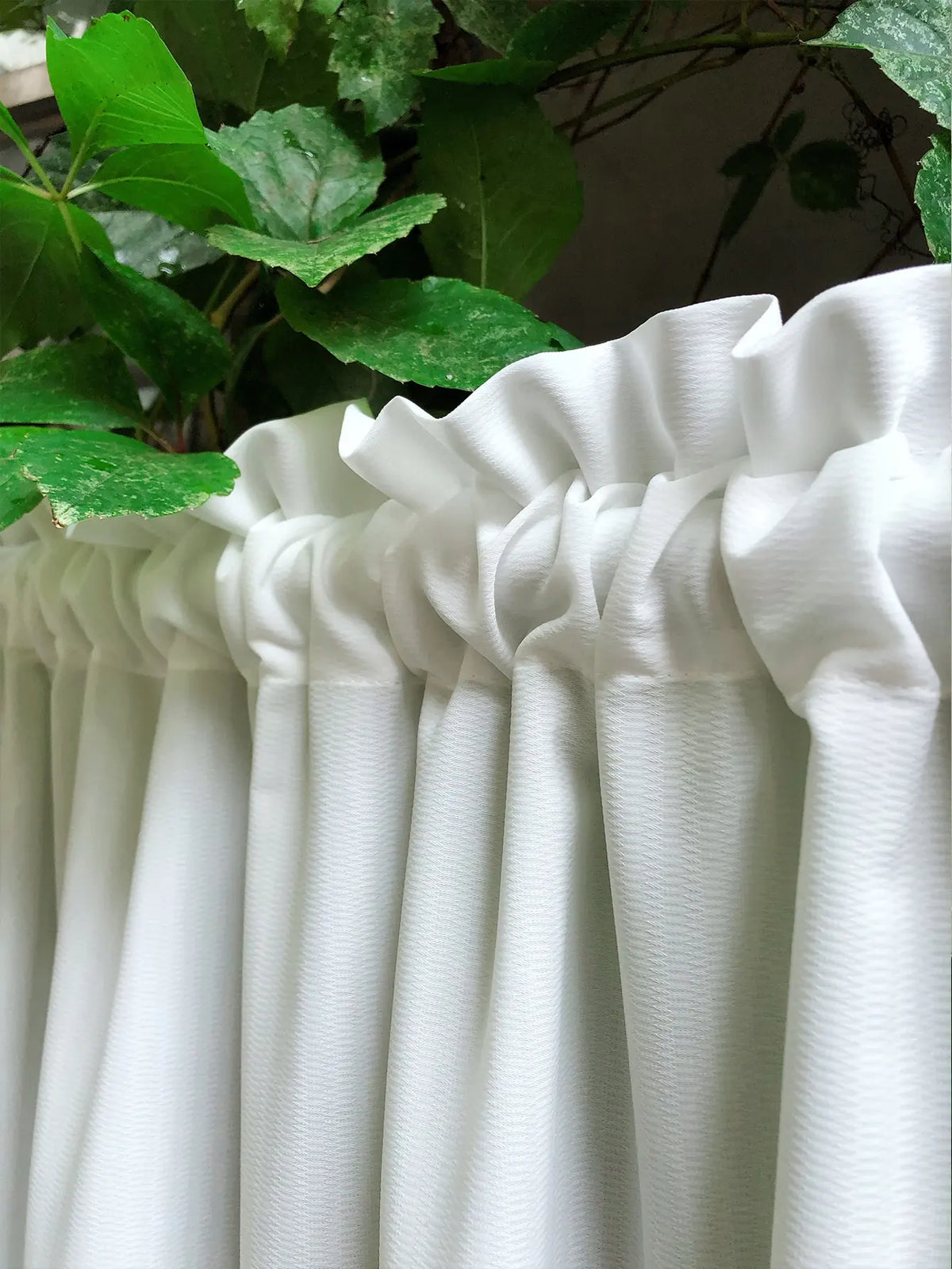 rideau blanc opacique classique tissu uni polyester salon chambreôtel boutique