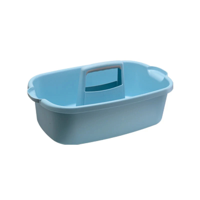 panier rangement portable moderne gris blanc bleu outils cuisine salle bain douche multifonctionnel plastique