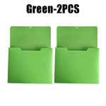 porte documents magnétiques orange bleu clair vert jaune modernes pratique sans perçage