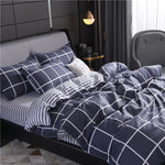 taies d'oreiller rectangulaires motif géométrique carreaux gris moderne 100% polyester 48x74cm enveloppe double inclusion