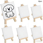 toiles peinture chevalets bois blanc miniatures artistiques set set 12 decoration mariage