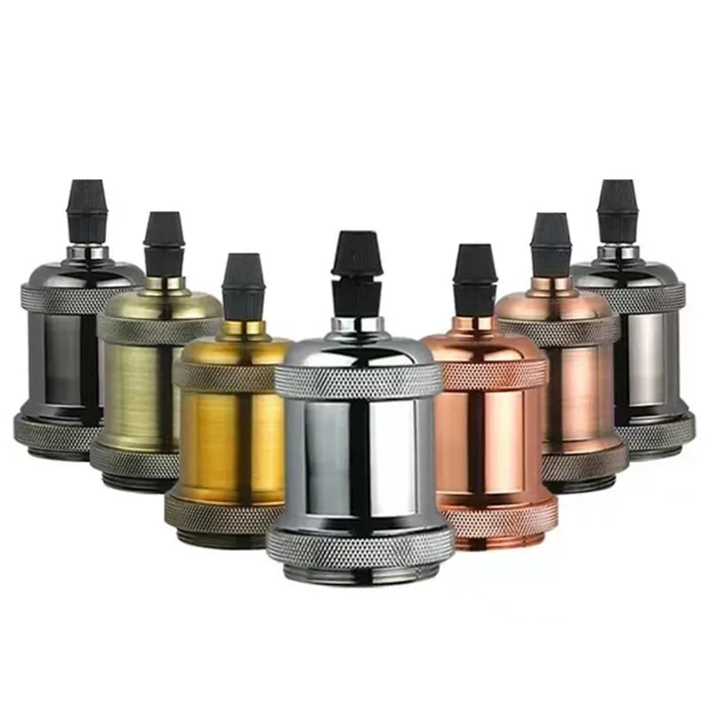 ampoule vis e27 or cuivre argent noir lisse brillant moderne industrielle fixée vis douille