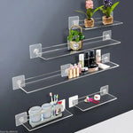 étagère murale transparente moderne adhésive 20cm 30cm 40cm 50cm 10cm 15cm salon cuisine salle