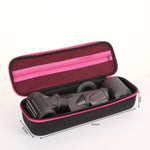 brosse cheveux électrique noir rose toile moderne réutilisable sac rangement polyester poignée