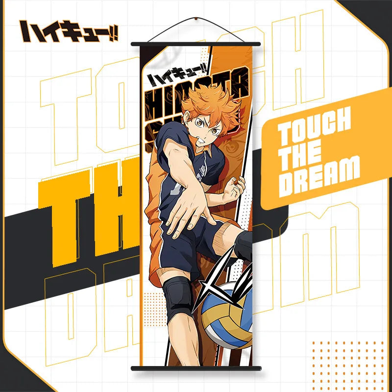 affiche bannière anime tobio kageyama orange noir illustration volley ballSuspense, demandé impose contraintes strictes