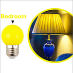 ampoules led couleur rouge vert bleu jaune orange rose blanches e27 360deg globes sphériques