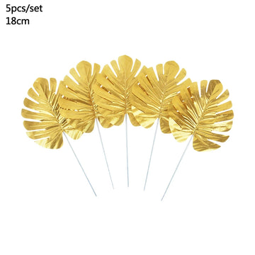 feuilles palmier artificielles vertes décorations tropicales plantes synthétiques fête mariage jungle safari