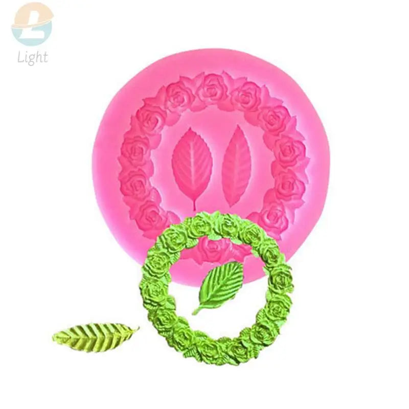 moule silicone gâteau mariage roses feuilles saint valentin chocolat bricolage