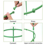 Support plante vert rond lisse moderne connecteurs plantes grimpantes 12pcs
