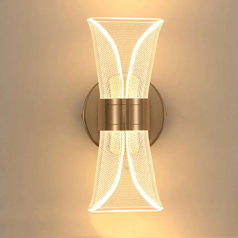 lampe murale moderne doré blanc translucide texture maille fine éclairage quotidien cuisine salle manger
