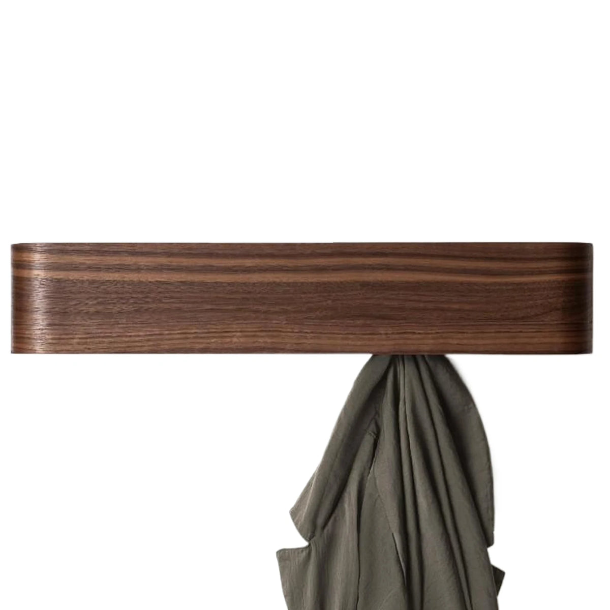 porte manteaux mural moderne minimaliste bois chêne clair foncé blanc noir texture naturelle minimaliste