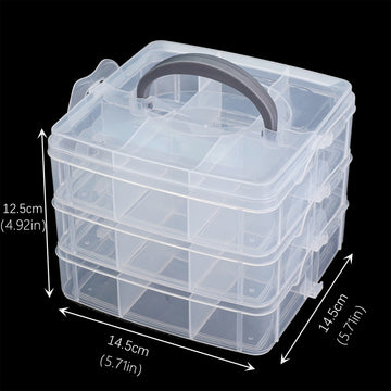 boîtes rangement bijoux transparentes plastique modernes couches compartiments organisation accessoires