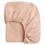 draps lit bébé coton doux imprimés fleurs points rose pâle vert pastel