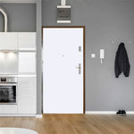 Autocollant de porte dans une chambre avec décoration épurée