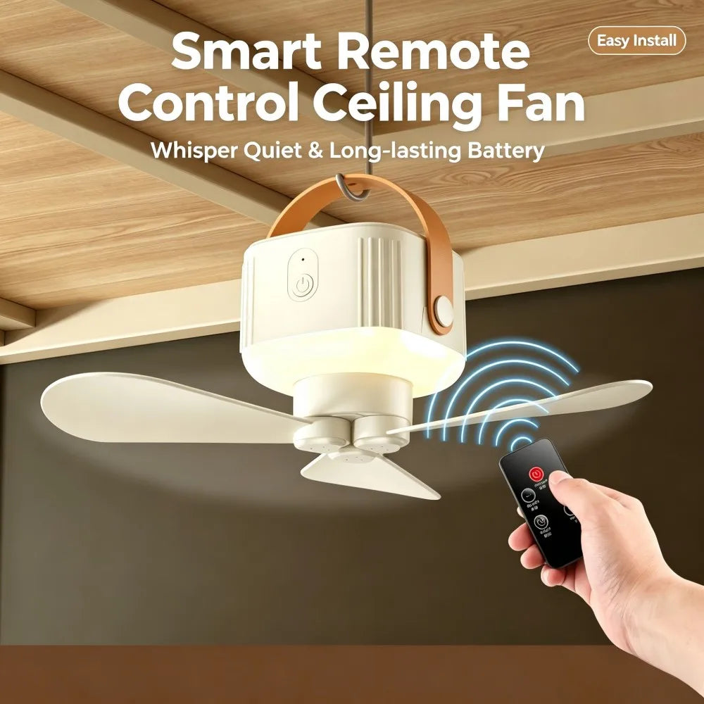 ventilateur portable rechargeable lampes blancs marron anse cuir fentes verticales moderne minimaliste fixations suspension