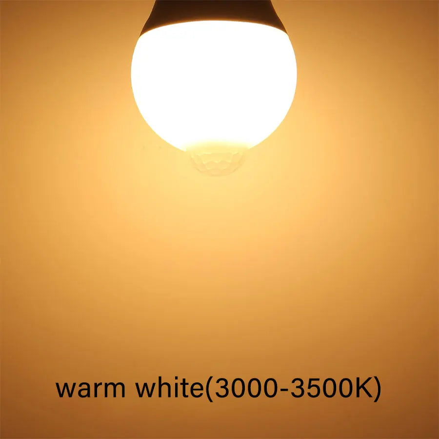 ampoule led blanc froide e27 b22 détecteur mouvement sensoriel moderne 12w 15w 18w 20w