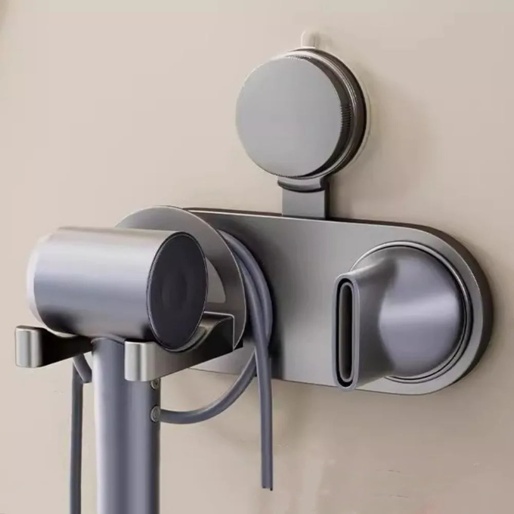 aspirateur main moderne adhésif anneau magnétique nozzle gris beige rond lisse imperméable