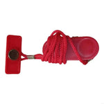 bracelet fitness cordelette aimant rouge moderne sportif pvc abs rétractable contrôle tactile