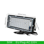 projecteur led uv ip65 étanche 100w 50w noir blanc moderne câble us eu