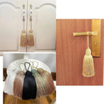 pompon rideau tissé fin élégant traditionnel décoratif maison salon 13cm 28cm