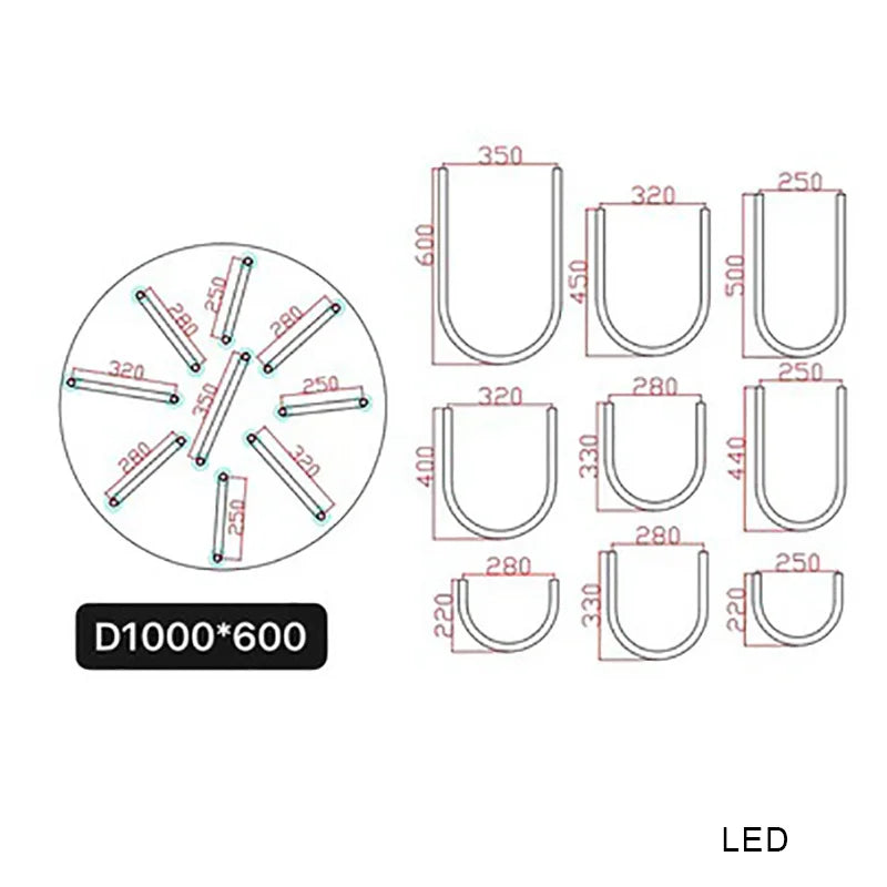 lustre moderne blanc doré courbes élancées contemporain sans plaque télécommande lumière led