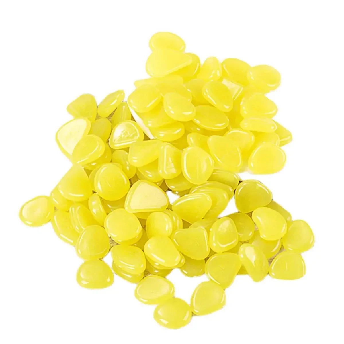décoration extérieure galets lumineux bleu vert modernes semi translucides 300pcs