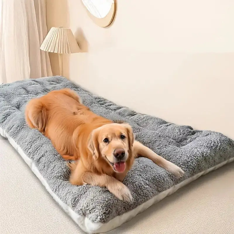 lit animal coussin gris peluche douce moderne confortable 60x120cm 45x90cm 40x60cm