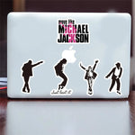 stickers michael jackson noir blanc silhouettes bad thriller adhésifs graphiques illustrés posés collectionné or