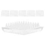 brosses dents transparentes sans motif surface lisse moderne protection antiusureendance