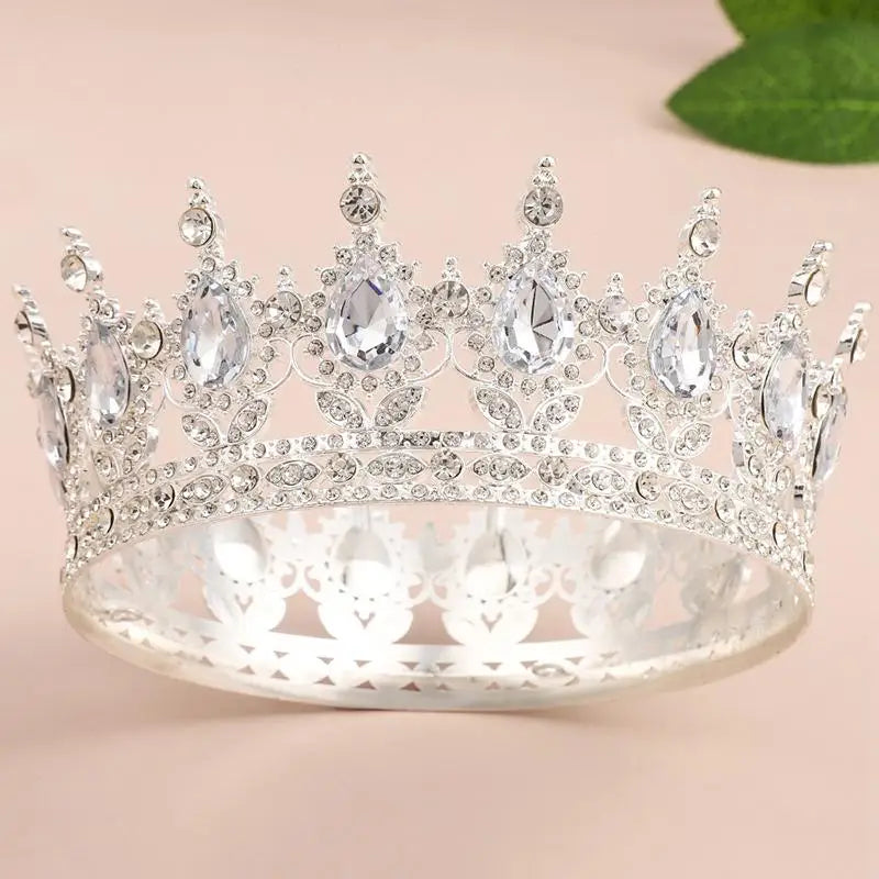 décoration gâteau couronne strass or bleu rouge rose vert élégante adhésive anniversaire fille festive