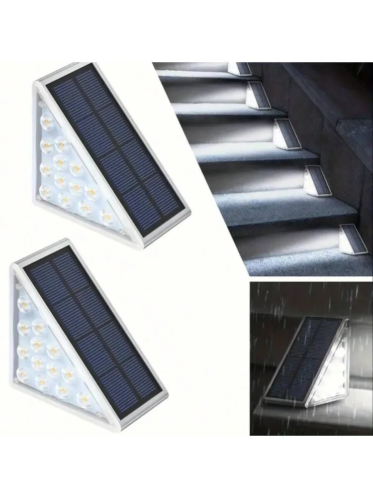 lampes solaires extérieures adhésives noires blances moderne 13 leds 800mah