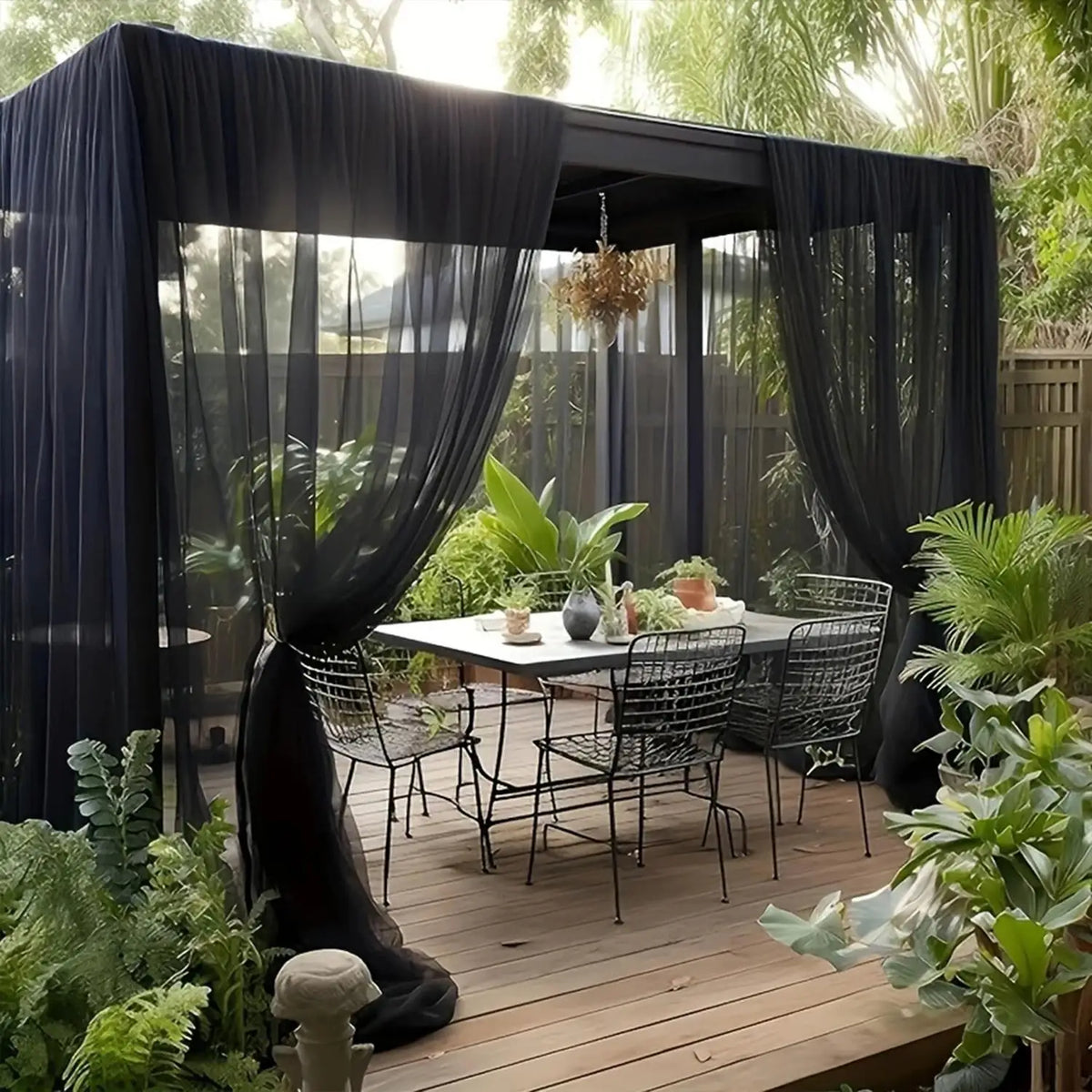 toile protection jardin noir blanc maille fine anti insectes clips moderne fonctionnelleextérieurintérieur