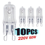 ampoules halogènes g9 transparentes classiques 25w 28w 40w 60w longue durée haute température