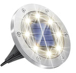 éclairage solaire paysage led argenté moderne absp65 ip65 étanche adaptableextérieururgence