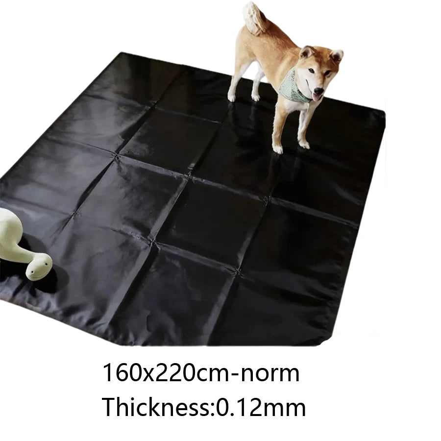 tapis pvc noir imperméable anti poussière animal compagnie sol durable moderne
