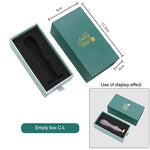 boîtes cadeaux cachets cire bleu vert marron classiques fermoirs magnétiques doublure mousse noire