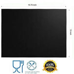 tapis four antiadhésif teflon résistant chaleur noir moderne 40x33cm 58x41cmversible