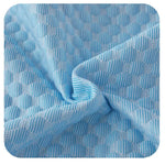 housse coussin polyester moderne motif géométrique bleu clair protection antiacariens