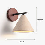 lampe murale moderne pierre naturelle marron foncé éclairage cuisine salle manger led 10 mètres