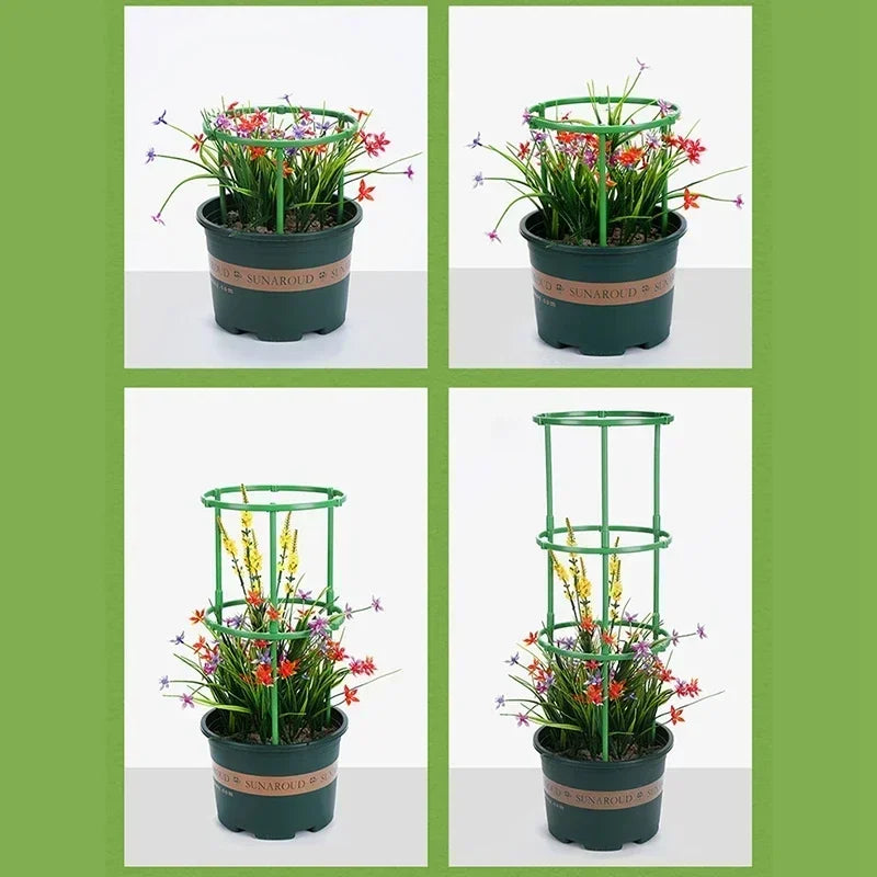Support plante vert rond lisse moderne connecteurs plantes grimpantes 12pcs