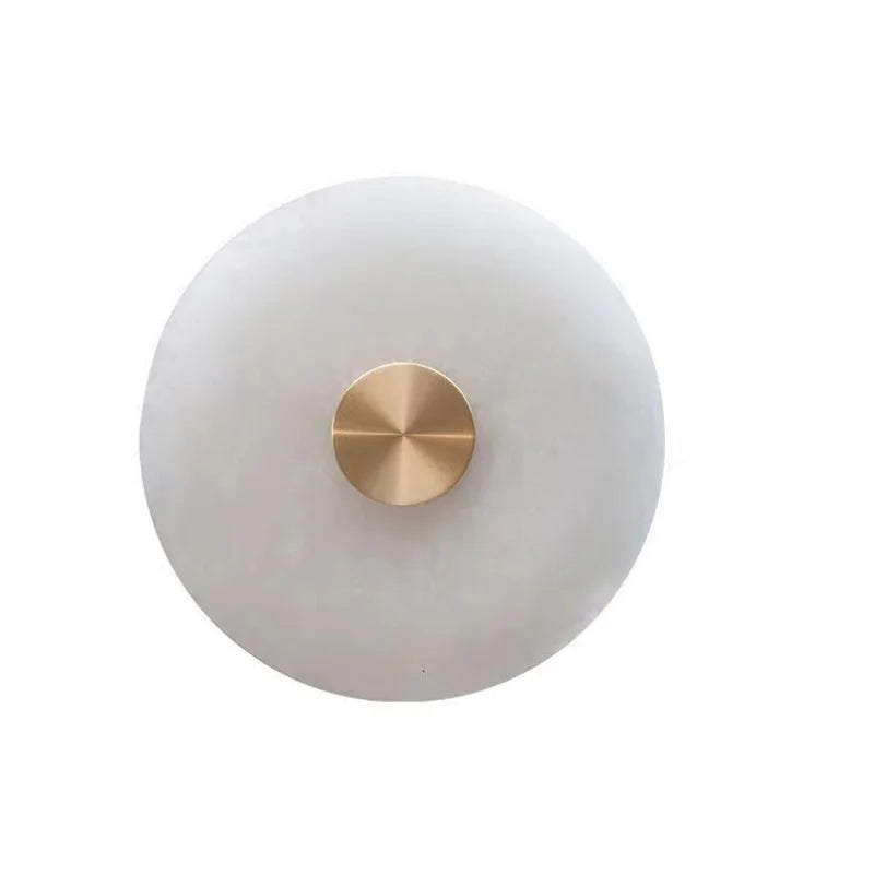 applique murale moderne marbre blanc veines grises éclairage led fixation chambre cuisine salle manger
